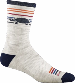 Darn Tough Men's Pacer Micro Crew Ultra-Light Cushion Running Sock - Ash (1041-ASH)