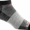Darn Tough Men's No Show Light Running Socks - Charcoal (1437-Charcoal)