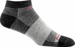 Darn Tough Men's No Show Light Running Socks - Charcoal (1437-Charcoal)