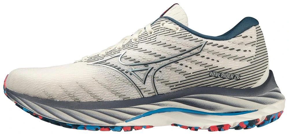 Mizuno Women's Wave Rider 26 - Snow White/Silver (411377.0D73) - Image 2