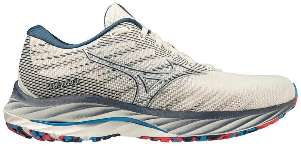 Mizuno Women's Wave Rider 26 - Snow White/Silver (411377.0D73)
