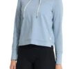 Vuori Women's Halo Essential Hoodie - Cloud Heather (VW226HLI)