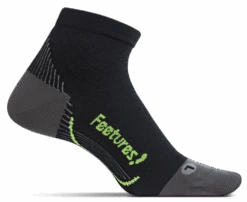 Feetures! Plantar Relief Ultra Light Quarter Sock - Black (PF2501)