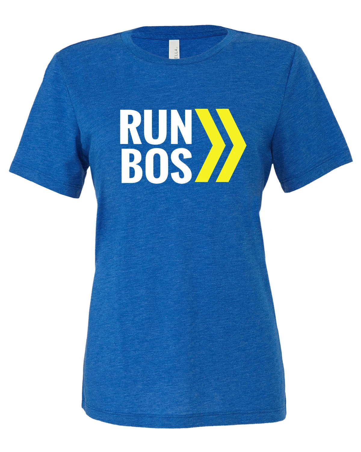 Women's RUN BOS Relaxed Triblend Short Sleeve Tee (TS-RUNBOS-6413) - Image 3