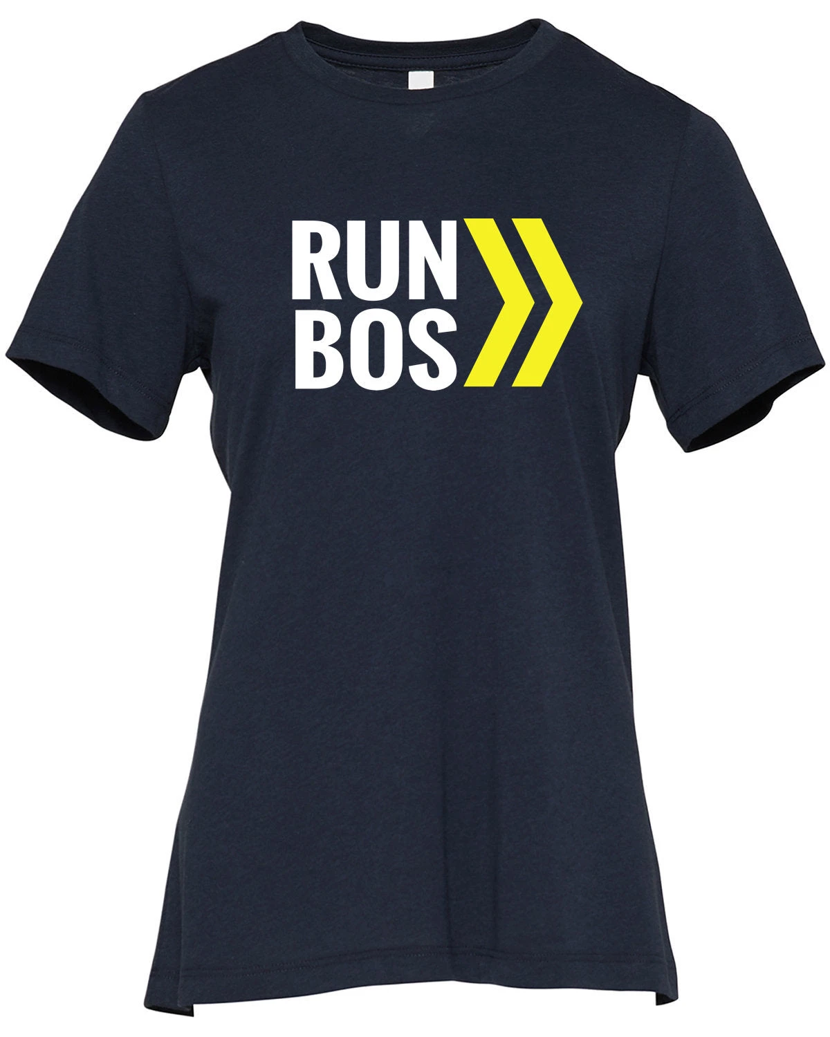 Women's RUN BOS Relaxed Triblend Short Sleeve Tee (TS-RUNBOS-6413) - Image 5