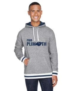 Marathon Sports Unisex Run Plymouth Hoodie - Pepper/Navy (TS-RUNPLIMOTHPN)