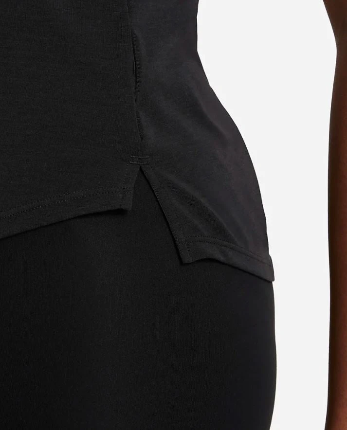 Women's Nike Dri Fit One Luxe Short Sleeve - Black (DD0618-010) - Image 3