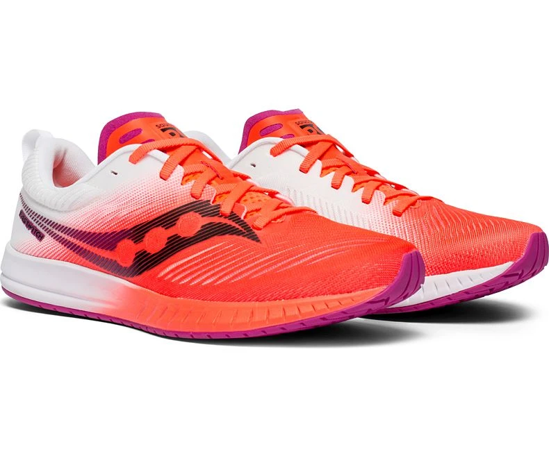 Saucony Women's Fastwitch 9 - ViziRED/White (S19053-1) - Image 5