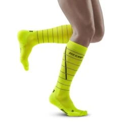 CEP Men's Reflective Tall Socks - Neon Yellow (WP50FZ)