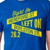 Right On Left On Men's Street Signs Cotton Tee