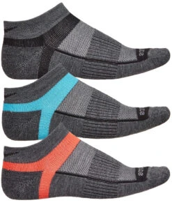 Saucony Women's Inferno Wool Low Cut Running Socks - Grey Assortment (S32024-060)